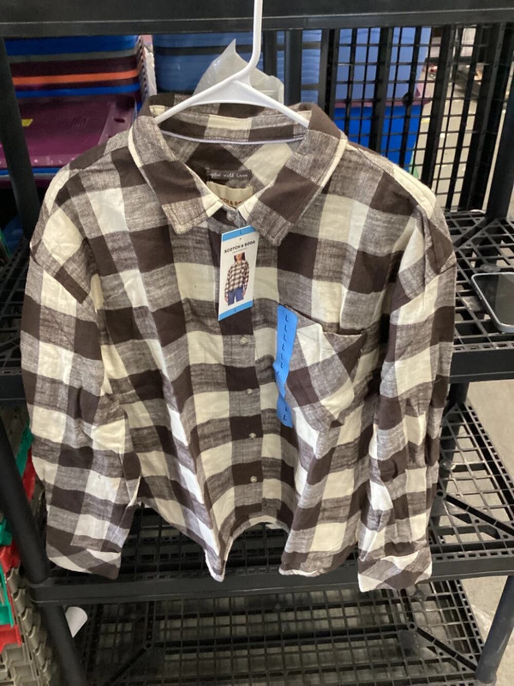Scotch and soda woman’s flannel button up size large